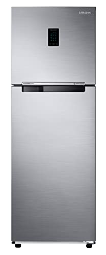 Image of Samsung 322L 2 Star Inverter Frost-Free Convertible 5 In 1 Double Door Refrigerator Appliance (RT37C4522S8 /HL,Elegant Inox)