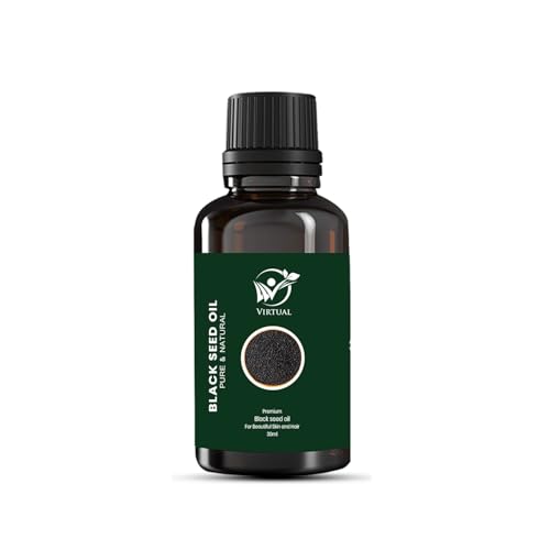Image of Black Seed Essential Oil 30ml Pure Natural Cold Pressed Kalonji Oil for Hair Growth Skin Care Face Massage Aromatherapy Therapeutic Grade Multipurpose Oil
