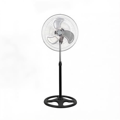 GROWMANIA.ES Ventilador 3 en 1 70W con Aspas de Aluminio 45 cm | Pie, Pared y Suelo | 3 Velocidades | Base Redonda | Potente y Silencioso