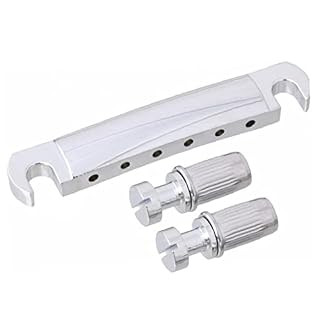 Piste de guitare avec barre d’arrêt Tune o Matic Couier d’arrêt Bar compatible avec Gibson LP Gear Remplacement Silver… - Les Beatles, Paul McCartney, John Lennon, RIngo Starr, George Harrison Piste de guitare avec barre d'arrêt Tune o Matic Couier d'arrêt Bar compatible avec Gibson LP Gear Remplacement Silver… – Image 2