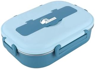 Urban Badger 304 Paslanmaz Çelik Mavi Lunchbox 1000 ML ve 1 Adet Çelik Kaşık, Dayanıklı Kamp Ekipmanları, Kamp Aksesuarları, Açık Hava Sporları, Doğa Sporları, Yürüyüş, Kamp Mutfağı, Kamp Malzemeleri - Görsel 1