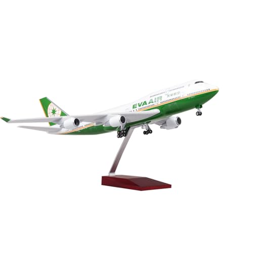 Modelos de aviones Boeing 747 EVA Air decoración elegante para despachos y salones