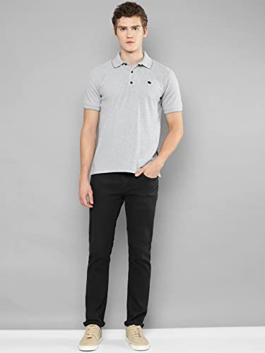 Image of Allen Cooper Solid Pure Cotton Polo Tshirts for Men