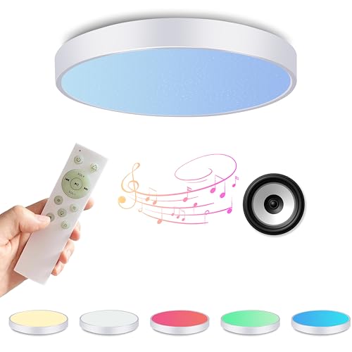 OFFDARKS LEDV[OCgAk 6 3800lm 40WAEF RtABluetoothXs[J[tEyĐA[Cg@\E铔EX[v^C}[AƖ V rO[Axbh[ALb`ȂǂɊ