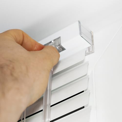 Amazing Drapery Hardware Bracket Spacer Blocks 8ct – Durable Extension Clear Plastic Brackets for Blinds and Shades, Ideal for Home and Office Window Treatments