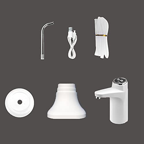 Pompe à eau électrique avec socle, distributeur d'eau rechargeable par USB, pompe à eau automatique portable pour la maison, la cuisine, le bureau (noir)