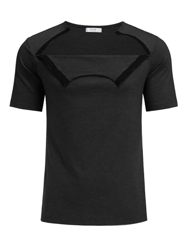 Dyeek Chemo for Shirt Port Access Chemotherapy Must Haves Tear Away Side Snap Short Sleeve Post Shoulder Surgery Shirts