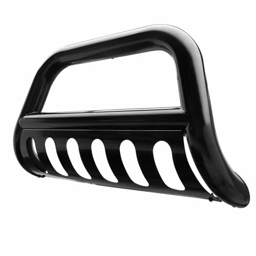 TAC Bull Bar Fit 2021-2025 Jeep Grand Cherokee L / 2022-2025 Grand Cherokee / 2022-2024 Grand Cherokee 4xe SUV 3” Black Front Bumper Grille Guard Brush Guard Rock Armor Front Protection Accessories