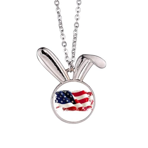 Collier lapin étoiles et rayures le cadeau d'anniversaire idéal