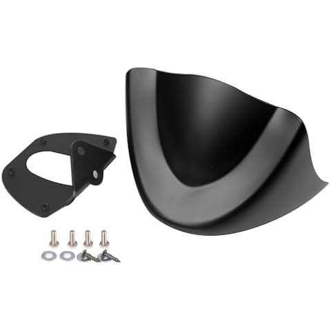 AQIMY Motorcycle Front Chin Spoiler Air Dam Fairing Cover Mounting Bracket for Harley Davidson Dyna StreetBob FatBob Models 2006-2017 2016 2015 Cover