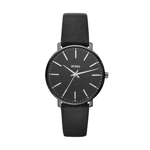 BUREI �r���v ���f�B�[�X �A�i���O�N�I�[�c �h�� �����p���Ŏ��v �l�C �u�����h �t�@�b�V���� ���v ���U�[ �x���gWomen Watch �V���v�� �J�W���A���y�� ������� �����M�t�g (�u���b�N)