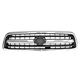 Perfit Liner Front Chrome Black Grille Grill With Emblem Provision Compatible With 2000-2002 Tundra Pickup Truck TO1200223 531000C020