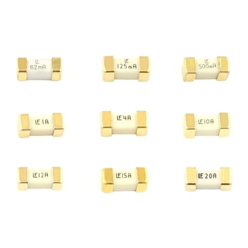 Fusible 1808 125V 1A action rapide pour protection de circuit imprimé électronique