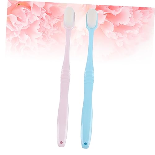 PACKOVE 2 Stück Weiche Zahnbürsten mit Ergonomischem Design Mundreinigung für Gesunde Zähne Blau Effektive Rutschfester Griff Langlebig und Sicher Anwendung – Bild 8