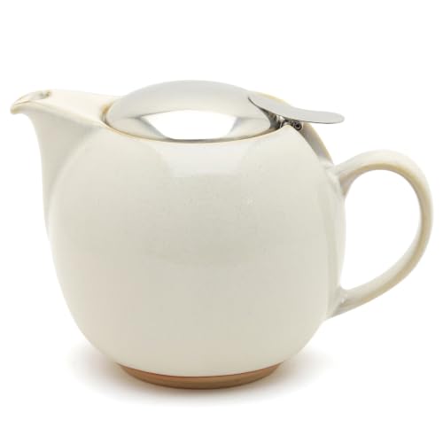 Bee House Porcelain Teapot with Stainless Steel Infuser, 24 oz