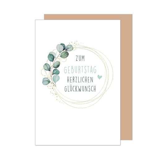 IC&G Geburtstagskarte Für Besondere Frauen – Mit Sentimentalem Gedicht, Floralem Design & Foliendetails, Inkl. Umschlag