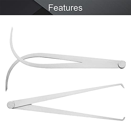 Utoolmart 300Mm 12-Inch Inside Outside Caliper Stainless Steel Firm Friction Joint Measuring Tool 1 Pair #TOP2