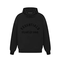 ESSENTIALS F.o.G Pullover Hoodie(Oversized) Cotton Blend (US, Alpha, Large, Regular, Regular, Arch Logo)