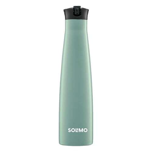 Amazon Brand - Solimo 600ml Stainless Steel Vacuum Insulated Sleek Bottle with Sipper | Ergonomic Design, Leak-Proof, 24 Hours Hot and Cold | for Work, Home, Commute and Travel | Pista (B0D94999HM) Amazon Price History, Amazon Price Tracker