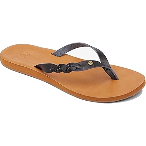 Roxy Women's Liza Braided Faux Leather Sandal Cover