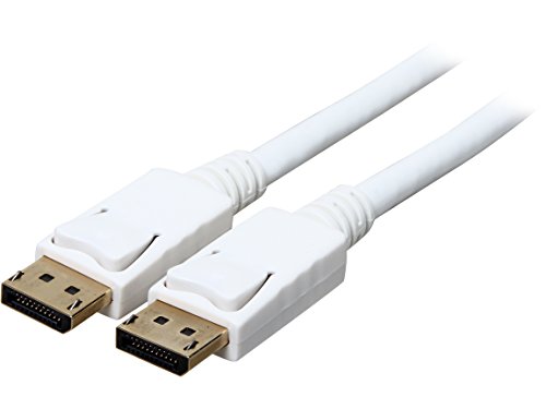Rosewill 10-Feet 28AWG High Bit-Rate 2 DisplayPort Cable M-M, White (RCDC-14003)