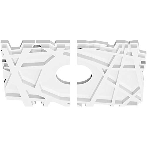 Médaillon de plafond PVC Novo rectangulaire et durable