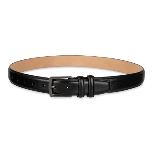 Haggar Men's Leather Dress Belt for Suits and Pants-Classic, Formal, Business, Work4