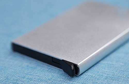 VOGARD Men's Aluminium Metal RFID Protected Smart Pop Up Wallet | 7 Card Slots (06 Silver)… 3 31P07yVMdLL