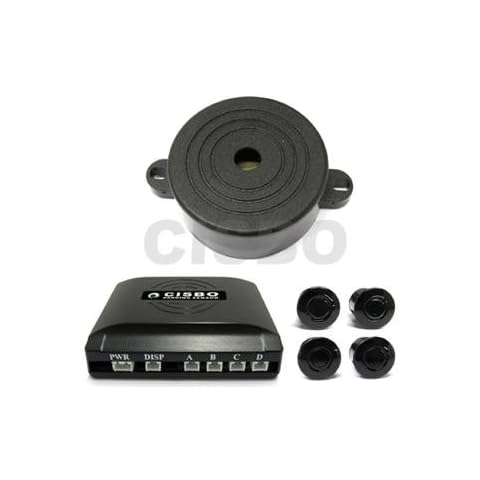 CISBO Silver Rear Car Parking Reversing Buzzer & Alarm Sensors 4 sensor Cover