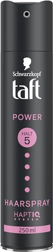Schwarzkopf Taft Haarspray Power Cashmere (250 ml), Haltegrad 5 Haarstyling, Haarspray für trockenes und strapaziertes Haar, Kaschmir-ähnliche Geschmeidigkeit, vegane Formel