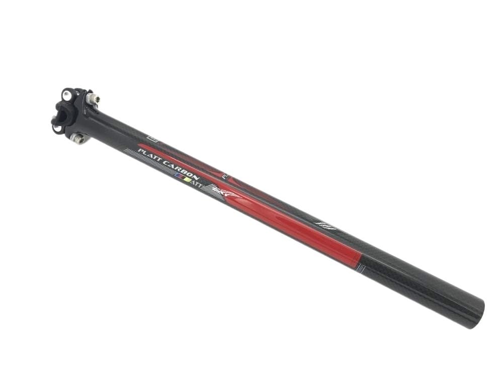 JIASHUNHE Bike Seat Post Full Carbon MTB Bike Seatpost Seat Tube Road Bicycle Mountain 27.2/30.8/31.6 X 400mm(RED31.6X400)