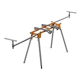 BORA Portable Miter Saw Stand 2nd Generation - Quick release Tool Mount - 114 Inches of Material Support - Universal Folding Compound Mitre Saw Stand fits Dewalt, Milwaukee, Ridgid, Bosch Chop Saws PM-4020
