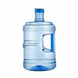 LOVIVER Bottiglia Acqua Contenitore Dispenser Caraffa Tanica PET Trasparente con Collo Filettato E Tappo a Vite Antigoccia Corpo Cilindrico con Spalle, Blu, 7,5 Litri