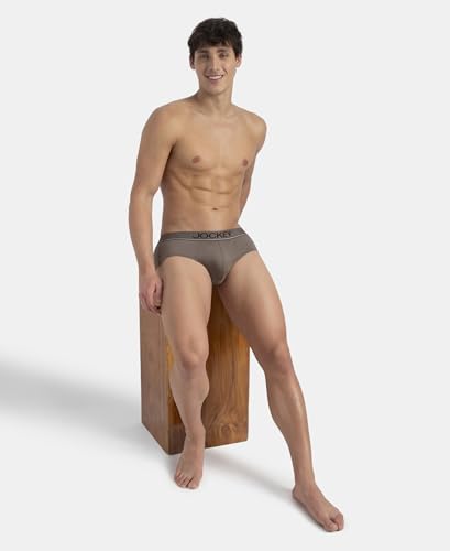Image of Jockey 8037 Men's Super Combed Cotton Solid Brief with Ultrasoft Waistband