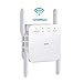 Produktbild LIDIWEE WiFi Repeater Wireless Extender AC1200 5GHz 867Mbit/s 2.4GHz 300Mbit/s WiFi Booster Geschwindigkeit Dual Band Verstärker WLAN Signal Range Extender, weiß weiß