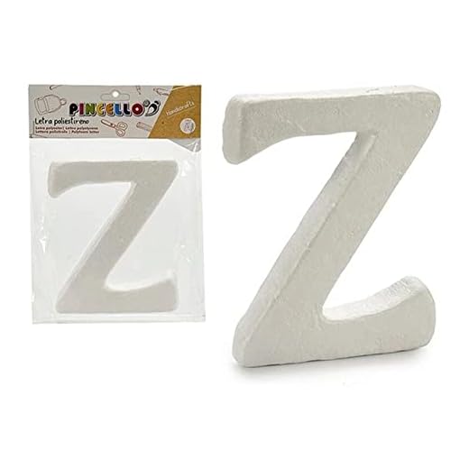 Pincello S3607146 Letra Z Poliestireno, Materiales Varios, Multicolor, Talla Única