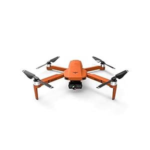 LUXWALLET Libra4 Quadkopter FPV Drohne mit Voll HD Kamera, GPS und 2-Ace Gimbal Suspension, 1.2km Entfernung, Orange