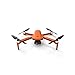 LUXWALLET Libra4 Quadkopter FPV Drohne mit Voll HD Kamera, GPS und 2-Ace Gimbal Suspension, 1.2km Entfernung, Orange