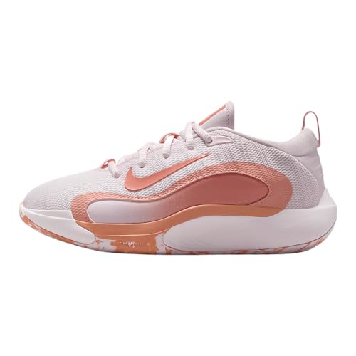 Nike IsoFly Big Kids' Basketball Shoes (FN4384-601, Pearl Pink/Apricot Agate)