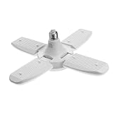 Homoyoyo LED Garagenleuchte Faltbar Drehbar Sockel Energiesparend Einstellbar Für Werkstatt Keller...