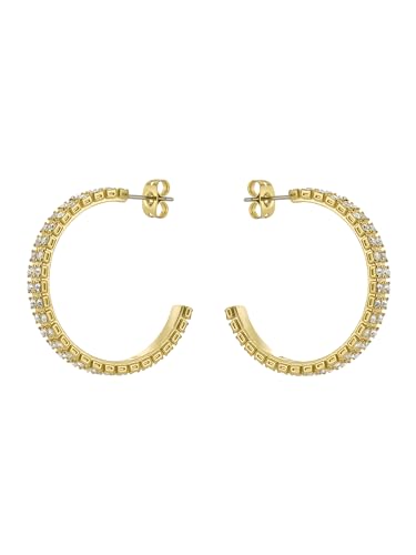 Boucles d'oreilles Ted Baker créoles double cristal éclatant - 3