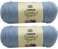 Bulk Buy: Caron Simply Soft Yarn Solids (2-pack) (Light Country Blue)