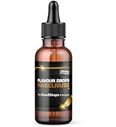 Flavour Drops Gouttes aromatisées sans sucre 50 ml – Noisette | Gouttes aromatisées sans calories pour sucrer avec doseur