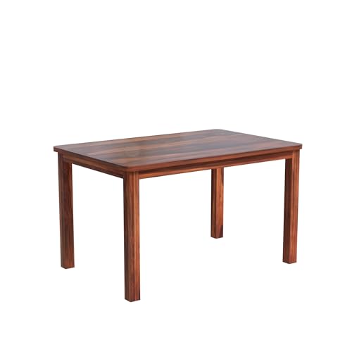 Image of VK Furniture Premium Solid Wood 6 Seater Dining Table Set of 6 for Home | Sheesham Wooden Dining Table with High Back Cushioned 6 Chairs Honey |Dinning Table 6 Seater Chairs for Home| Cream Honey