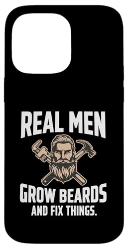 Real Men Grow Beards And Fix Things �E �X�}�z�P�[�X iPhone 14 Pro Max �p