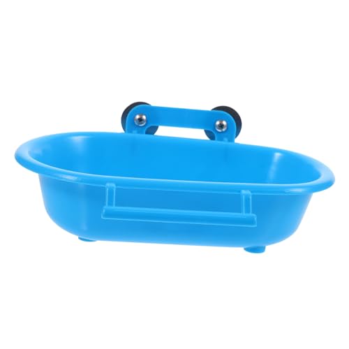 TINEASUR Bath Box Bird Bathtub Shower Cage Accessory Sturdy Pp Material Bird Bathing Tub