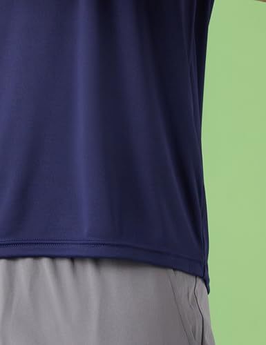 Image of Amazon Brand - Symbol Men's Polyester Color Block Active Regular Fit Sports | Round Neck | Sleeveless T-Shirt
