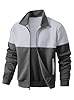 Zaitun Men’s Lightweight Casual Bomber Jacket Track Running Athletic Varsity Coat #5