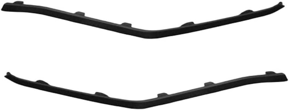 For Hyundai Elantra 2019 2020 Bumper Cover Molding Driver And Passenger Side | Pair Front Textured Black Made Of Polyethylene Plastic | Replacement For HY1046117, HY1047117 | 191275752616, 86563F2AA0