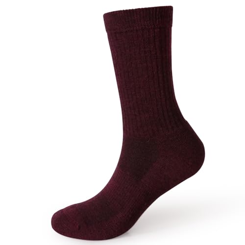 Image of EnerWear 4 Pack Women's Merino Wool Outdoor Hiking Trail Crew Sock